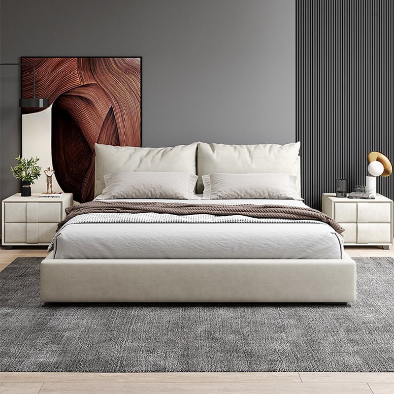 Minimalist Air Leather Double Bed - Image 3