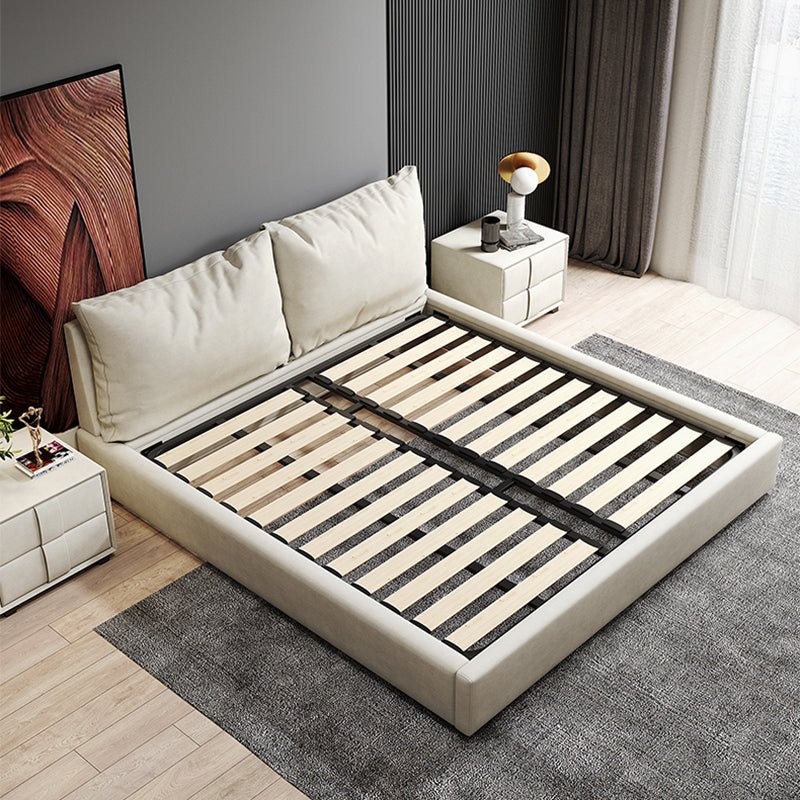 Minimalist Air Leather Double Bed - Image 6