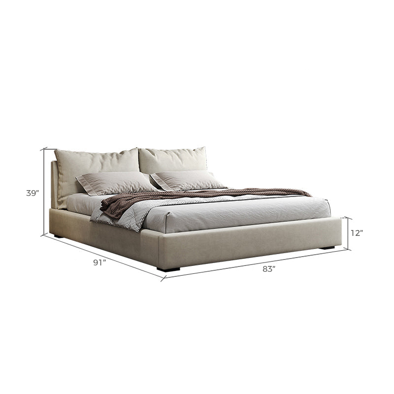 Minimalist Air Leather Double Bed - Image 8