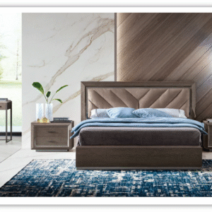 ESF Italia Platinum Legno Bed in High Gloss Lacquer Finish (King/ Queen Size)