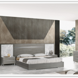 Jennifer Italia Victoria Premium Bed In Light Gray (Queen / King)